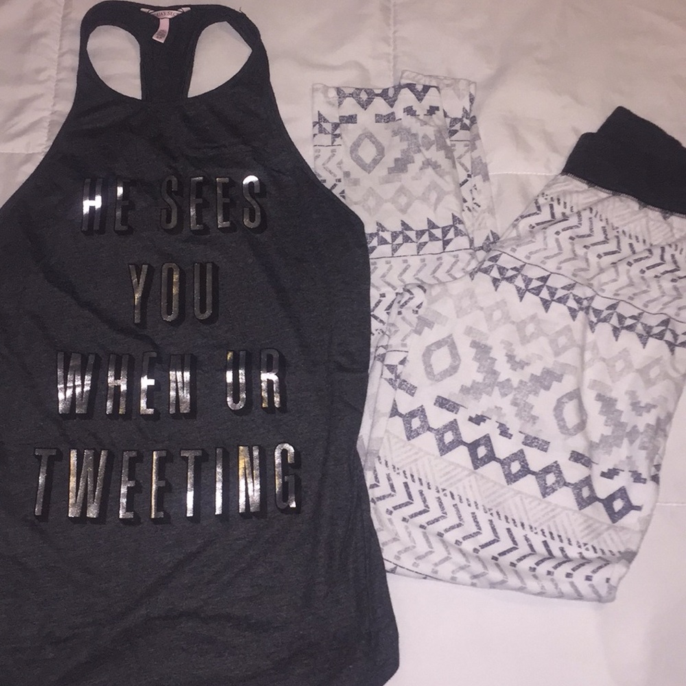 Victoria Secret Pajama Set Size S/P
